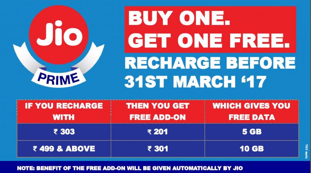 reliance jio buy one get one offer
