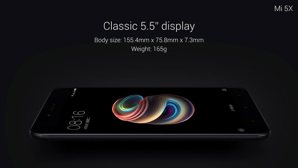 Xiaomi Mi 5X display