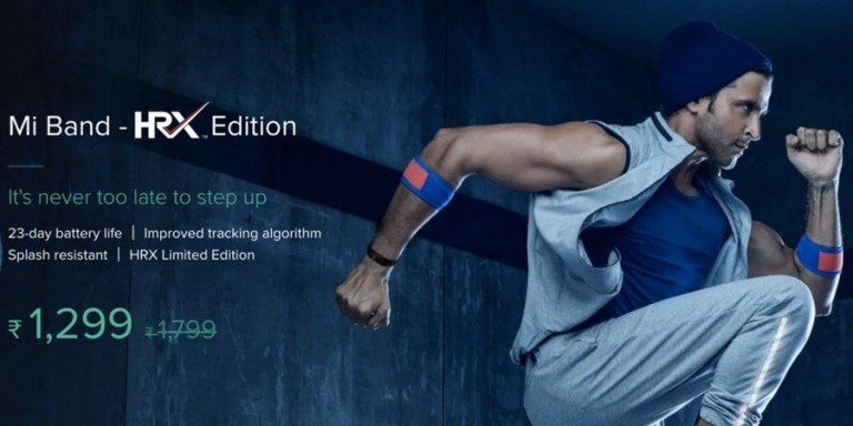 mi fitness band hrx price