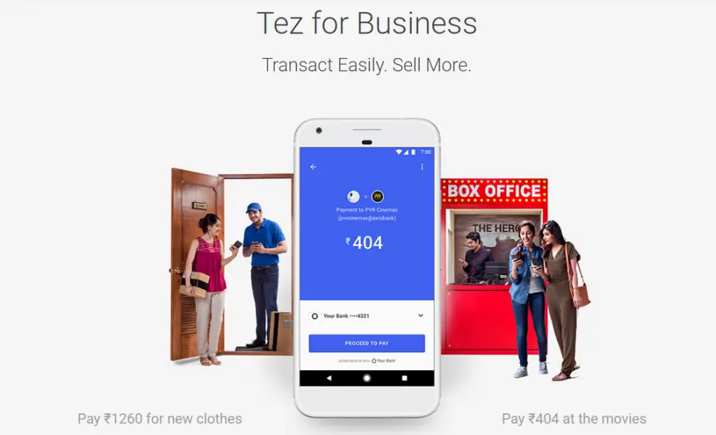 Google Tez Digital UPI Payment