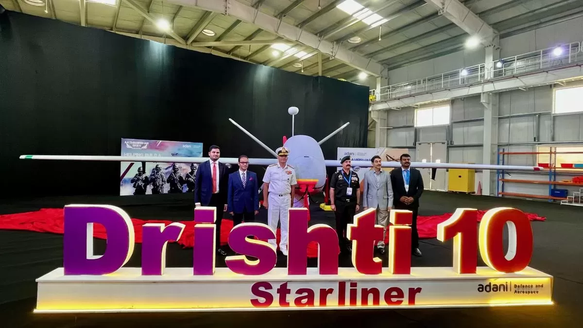Adani Group Delivers Cutting-edge Drishti 10 Starliner UAV to Indian Navy