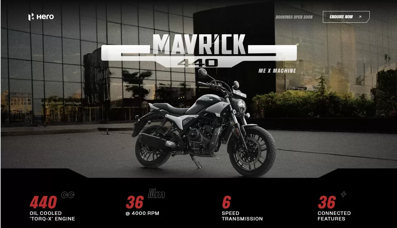 Harley Davidson X440 based Hero Mavrick 440 Unveiled in India
