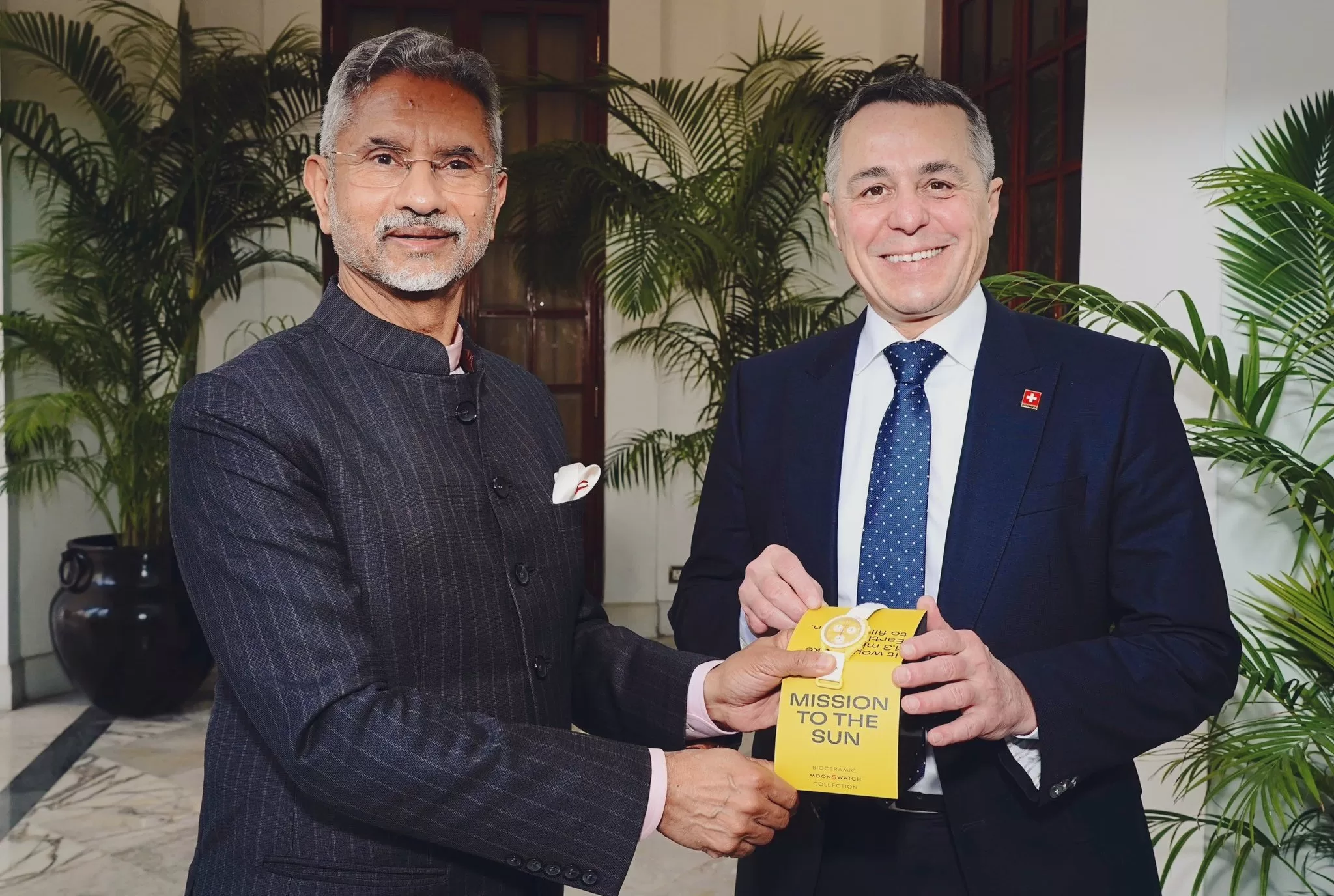 A gift given to S Jaishankar by the Swiss Foreign Minister, this gift is directly related to the Space Mission