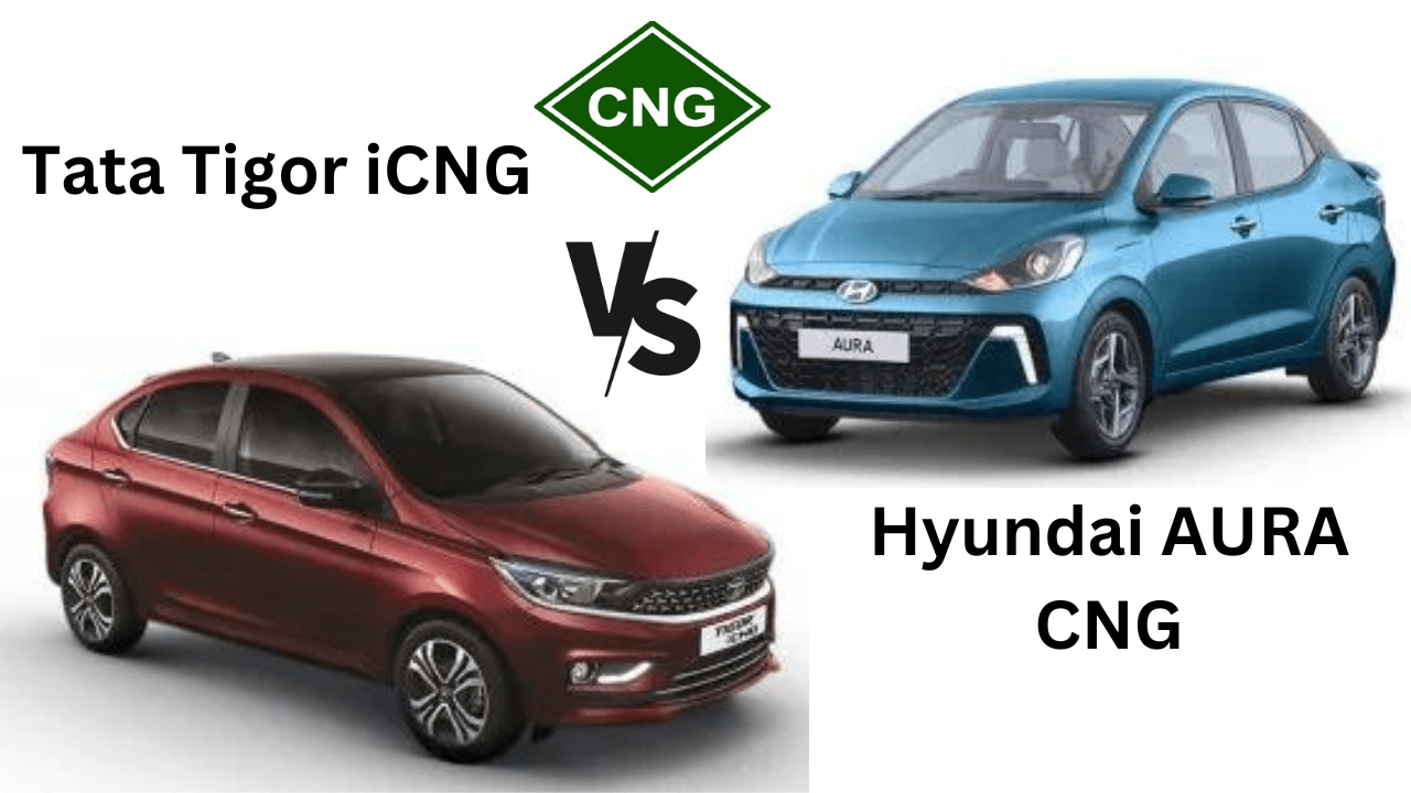 Tata Tigor iCNG vs Hyundai AURA CNG