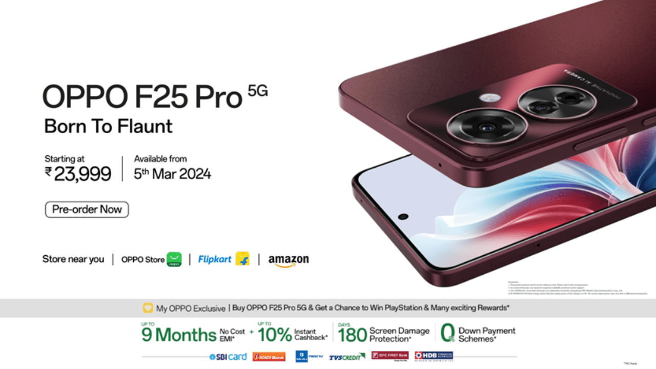 OPPO F25 Pro 5G Launched, Price, Features, and More