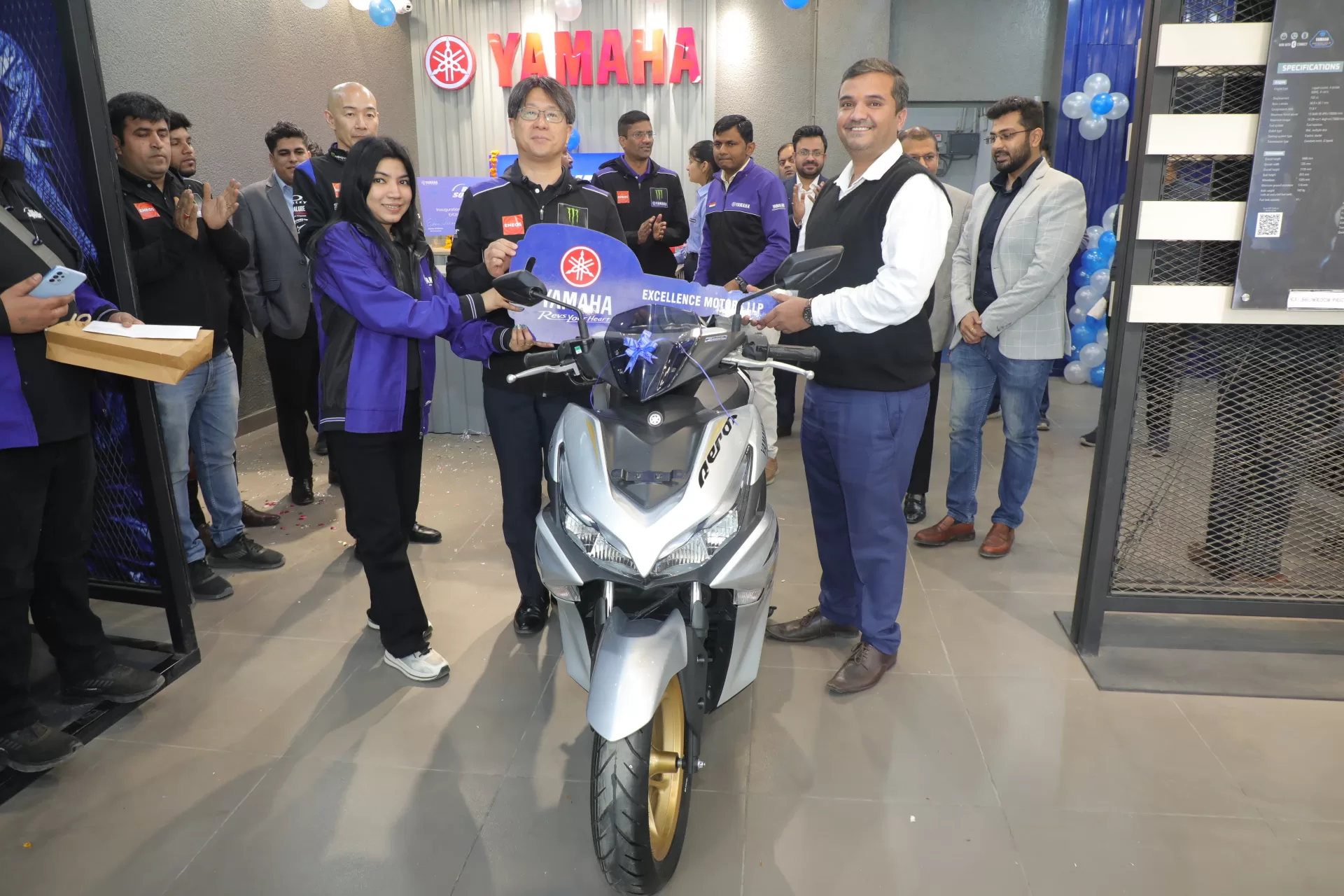 Yamaha Opens Three New 'Blue Square' Outlets in New Delhi | India Yamaha Motor